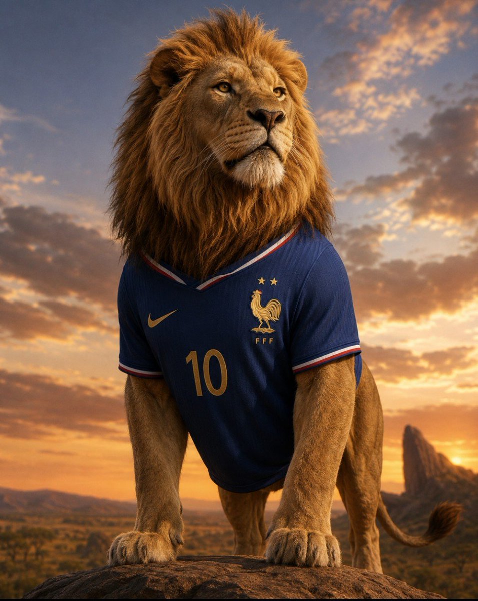 Octaviocordero8's tweet photo. @dosinaga2 Felicitaciones a Francia por ganar el mundial 2026 y a mbape el verdadero rey león . https://t.co/tjW5WdRQCt