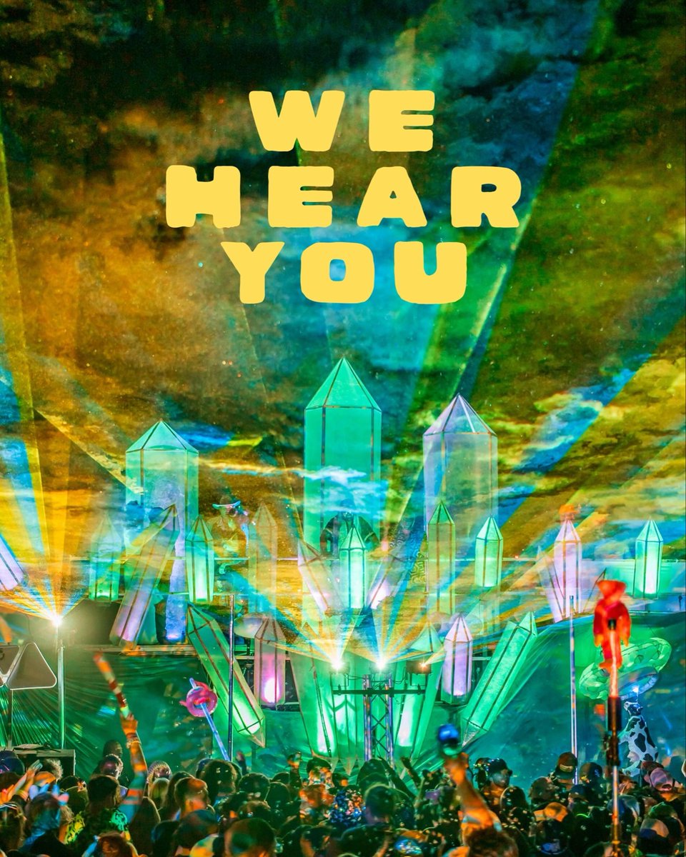 DirtybirdCamp's tweet photo. WE HEAR YOU! We’ve been working internally all year to come back with improvements across the board to make your experience better for 2026 💛 We want to see all of our favorite campers return in a few weeks ⛺️ https://t.co/V2cYbK4NAz