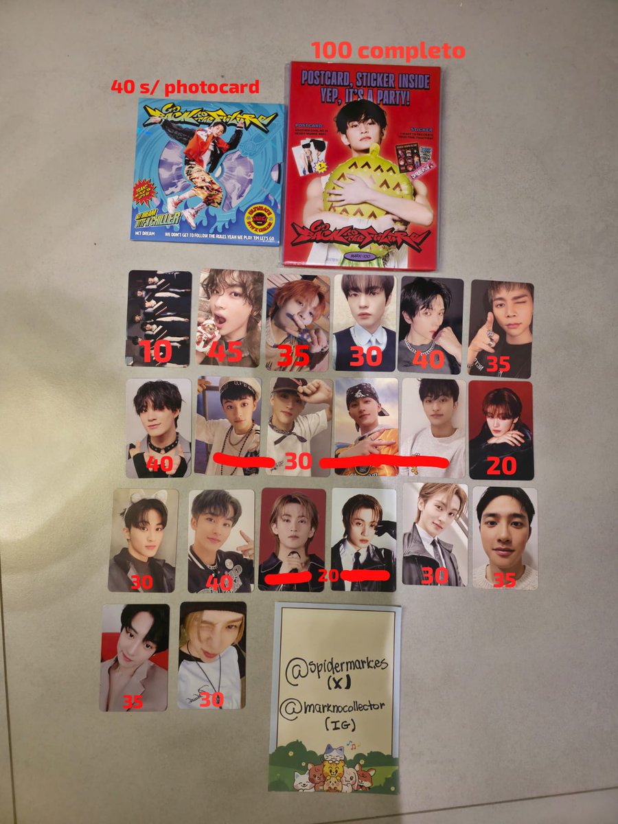 spidermarkies's tweet photo. ⚠️VENDA/DROP URGENTE⚠️

NCT/EXO/RIIZE/MARK

• valores na imagem + 15 de frete
• envio imediato
• prioridade por compra imediata pq preciso muito do dinheiro no momento
• mando video no privado

tenho feedbacks positivos no instagram @marknocollector https://t.co/m7XBgpVoQY