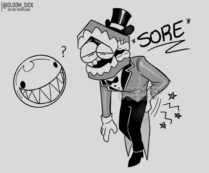 Gloom_Sick's tweet photo. 🔞 Some old art i made back when he didn't have a tentacle
#tadcnsfw #genitalcircus #caine https://t.co/2PCbuoSTZ9