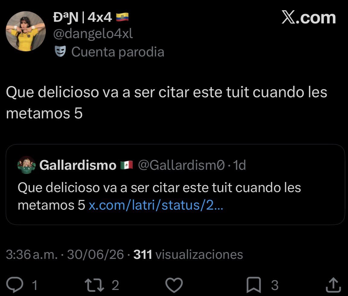 HAHAHAHA233105's tweet photo. @dangelo4xl Te cagaste igual que tú mierda de país https://t.co/WNd9f72MNG