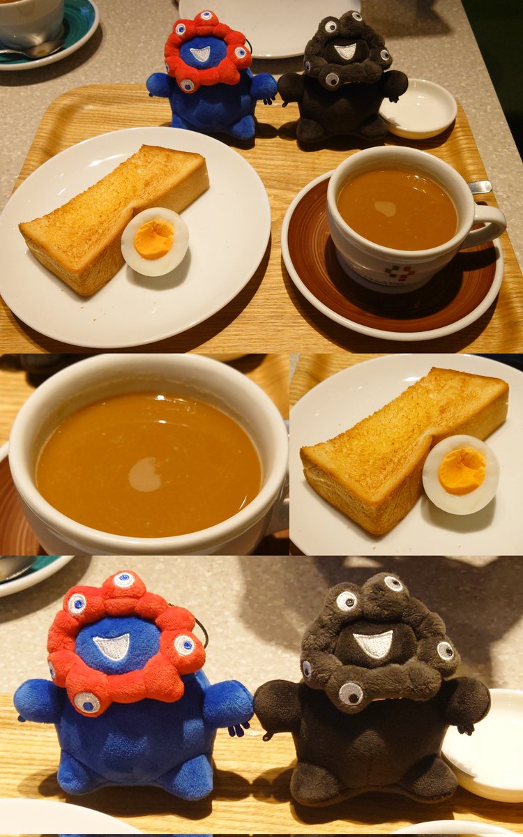 HIRO_JO3WGV's tweet photo. It's coffee time.
#cafeciaopresso
#caffeamericano ☕
#boiledegg #buttertoast 🍞
#カフェチャオプレッソ
#カフェアメリカーノ ☕
#ゆで卵 #バタートースト 🍞
A day that starts with a cup of coffee ...
Together with Myakumyaku.\(´∇`)/
もっちりミャクミャク(ミニ立❤️💙🖤🤍) https://t.co/ZRutiB0Eqd