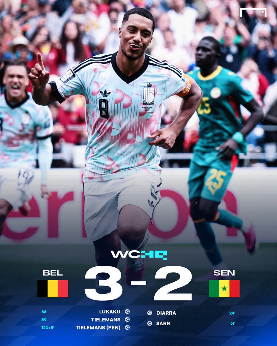 goal's tweet photo. WHAT JUST HAPPENED?! 🤯

Belgium looked dead and buried at 2-0, but produced a stunning comeback before scoring a 125th-minute penalty in extra-time to break Senegal hearts 😳

A dramatic end to an unbelievable game 🔥 https://t.co/QHTX1QeGlZ