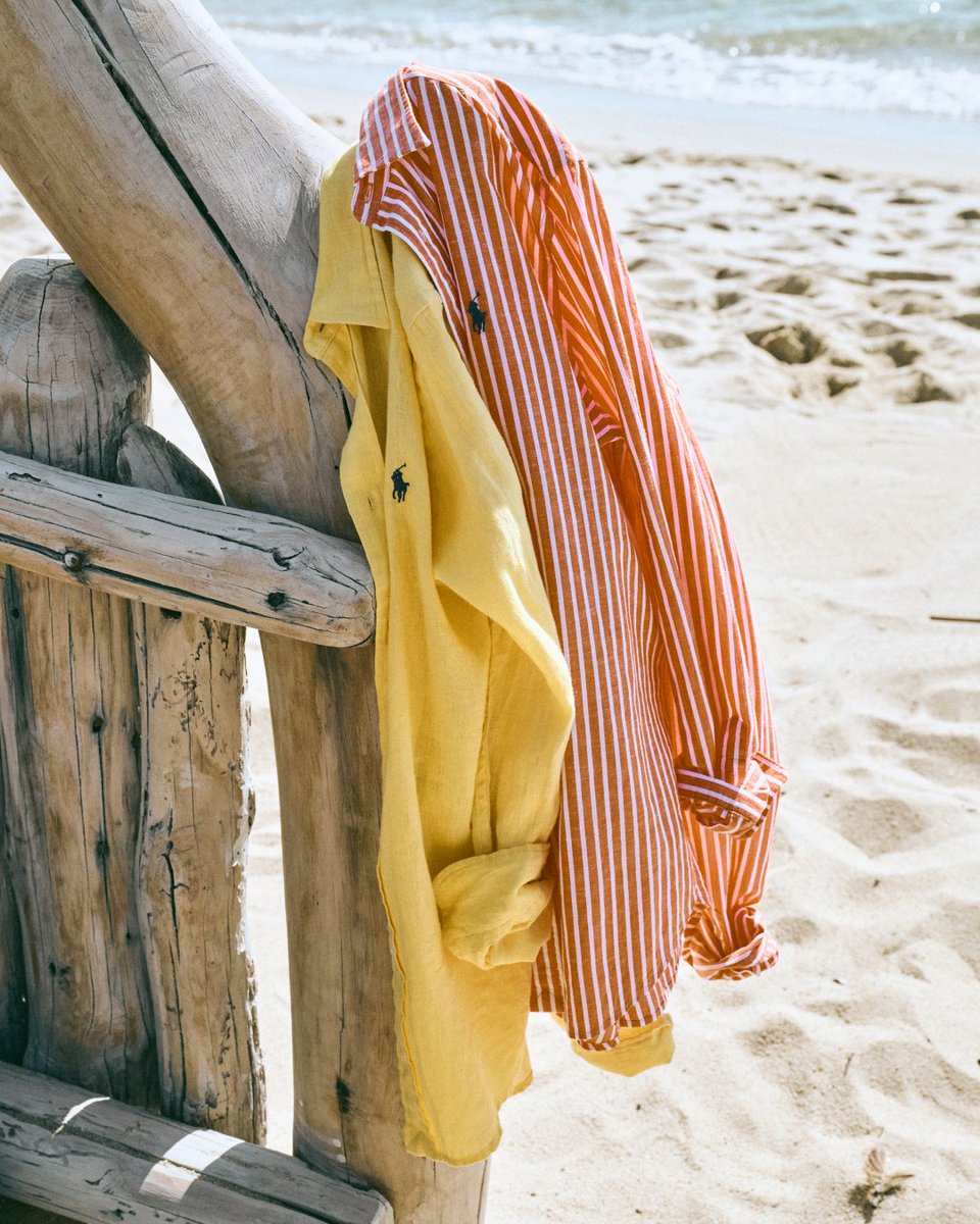 RalphLauren's tweet photo. Seen in Saint-Tropez: colorful classics including the #PoloLinen shirt and #ThePoloShirt.

Explore more summer styles: https://t.co/OEONyOcOmS https://t.co/25tM37sxCk
