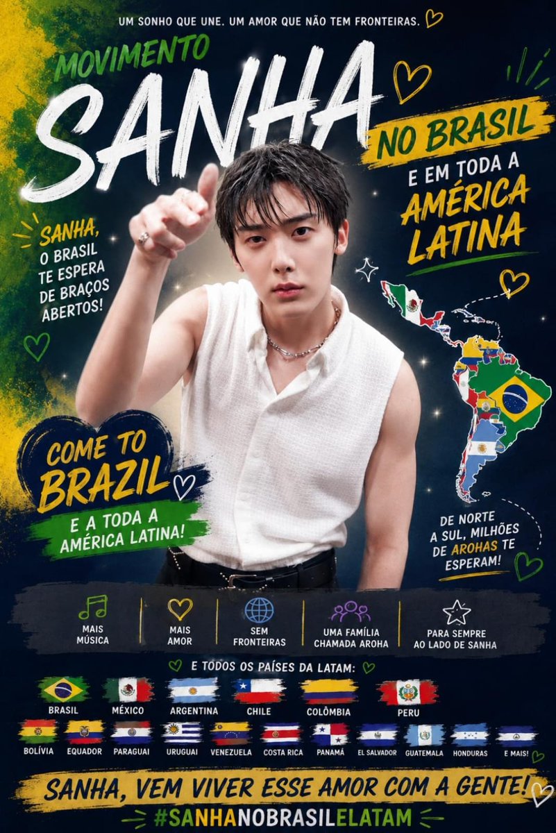 RayaneAbreu87's tweet photo. Come to Brasil 🥰😍
#SanhaComeToBrazil #SanhaComeToLATAM #YoonSanhaEnSudamerica

@fantagiomusic @offclASTRO @ASTROStaff @YOONSANHAoffcl https://t.co/d02XWk4B0T