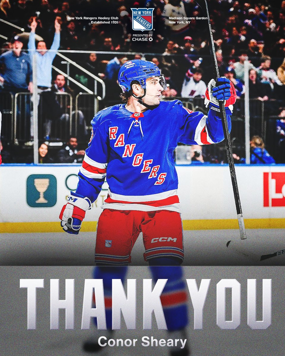 NYRangers's tweet photo. Thank you, Shears! https://t.co/F6X2SH7CUa