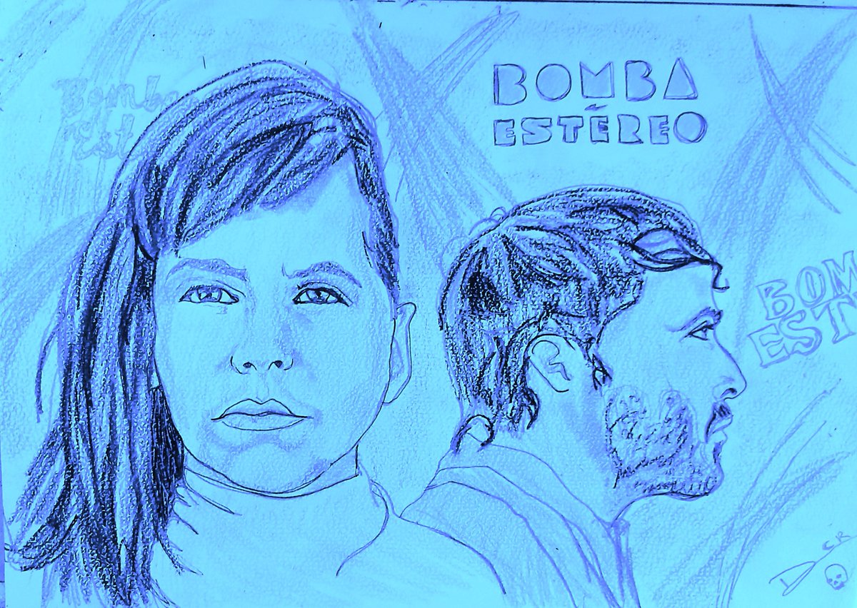 davidcr142's tweet photo. @bombaestereo saludos li y simon, siempre me llamo mucho la atención vuestra música y os hecho estos dibujos, que espero poder entregaros en persona en el festival rio babel el domingo. ojalá me pudierais ayudar a ello https://t.co/Gop8evPdKa
