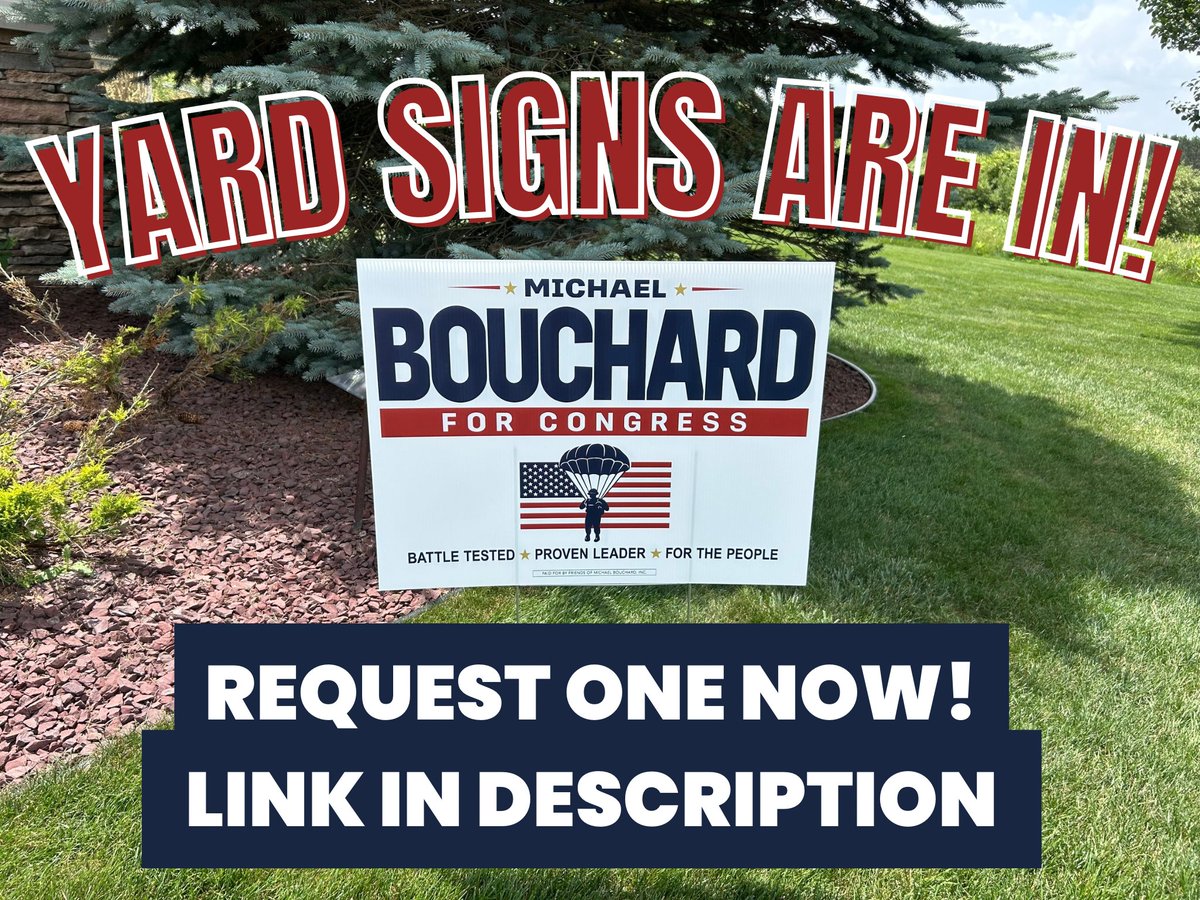 BouchardforMI's tweet photo. Want a sign? Fill out the form below, and we'll take care of the rest! 🇺🇸
https://t.co/AlfwUfOEDg https://t.co/SqjNupqpjP