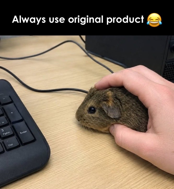 Mochotech's tweet photo. Original version unlocked. The wireless mouse before technology. 😂 https://t.co/k9UYhX2s7W