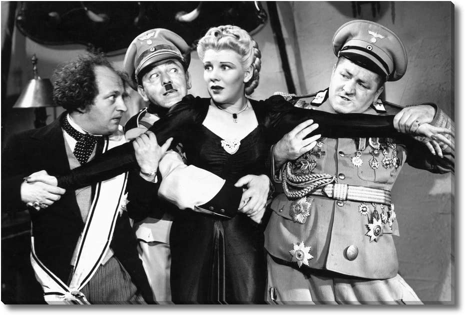 ClownRaynbow's tweet photo. https://t.co/ubW00Pbwap
I’ll Never Heil Again, starring the #threestooges  (Moe, Larry, Curly) with Mary Ainslee, Vernon Dent – originally released July 4, 1941 https://t.co/e4RtfsabPH