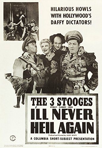 ClownRaynbow's tweet photo. https://t.co/ubW00Pbwap
I’ll Never Heil Again, starring the #threestooges  (Moe, Larry, Curly) with Mary Ainslee, Vernon Dent – originally released July 4, 1941 https://t.co/e4RtfsabPH