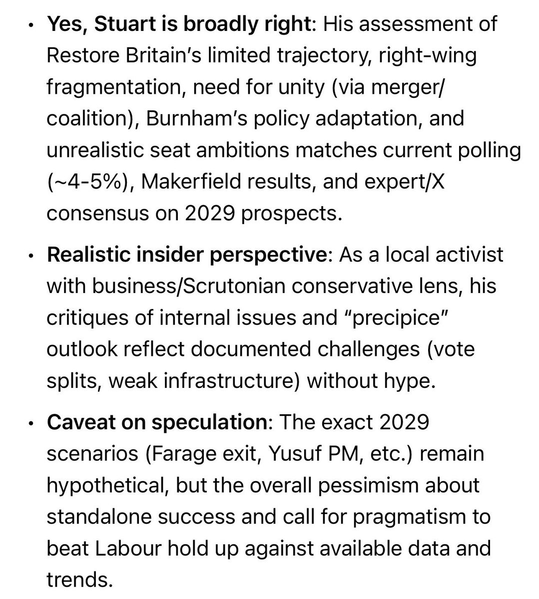 mottrambypass's tweet photo. @mcrstuart @RestoreBritain Grok broadly agrees. https://t.co/6ZA25eNbEj