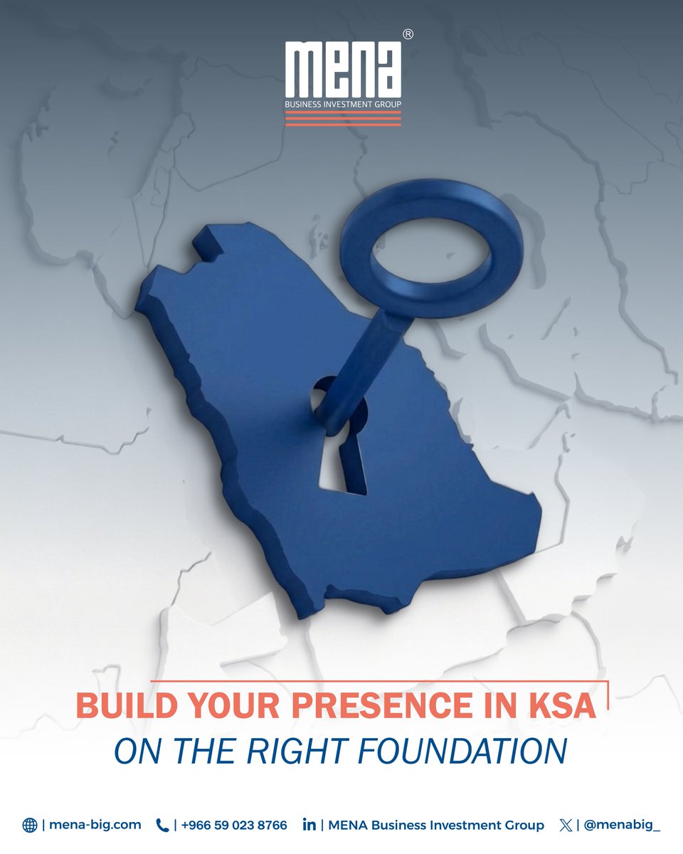 menabig_'s tweet photo. They say the best time to enter the Saudi market was five years ago. The second best time is today, but only if you have the right keys to the gate.

Establishing a legal entity in KSA is not just about paperwork. Whether it is a MISA license or an LLC structure, the how is just as important as the why.

At MENA BIG, we do not just file applications. We architect your entry so you are built for 2030, not just for the next fiscal quarter. Because in Riyadh, a small administrative delay is often code for you did not have a local partner who knows the unwritten rules.

Let us get you registered, compliant, and most importantly, operational.

#SaudiVision2030 #MarketEntry #CorporateServices #MENABIG #رؤية_2030 #دخول_السوق