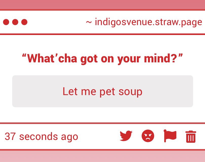 INDIGLOW___'s tweet photo. “ Sure! Soup loved bein’ petted. They’ll let ya know when they’re done bein’ pet, though. “ https://t.co/jIpsuZgpnF