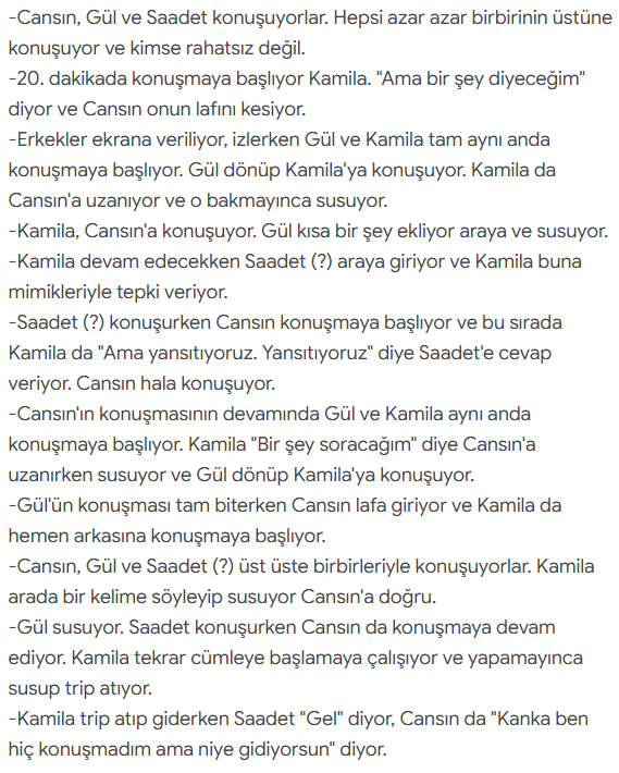 EvenL0NGER's tweet photo. Sevin sevmeyin, başka hatası var ama bu değil. Bölümün başından beri şu aşağıda yazdığım iki konuşma yaşanıyor. Ve bunların üstüne Kamila, Gül'ün onu susturduğunu söylüyor. Gül tepki gösterince de "Hep üstüme konuşuluyor" diye genellemeye başlıyor.+ #kısmetseolur https://t.co/af8Gb0i8Pr