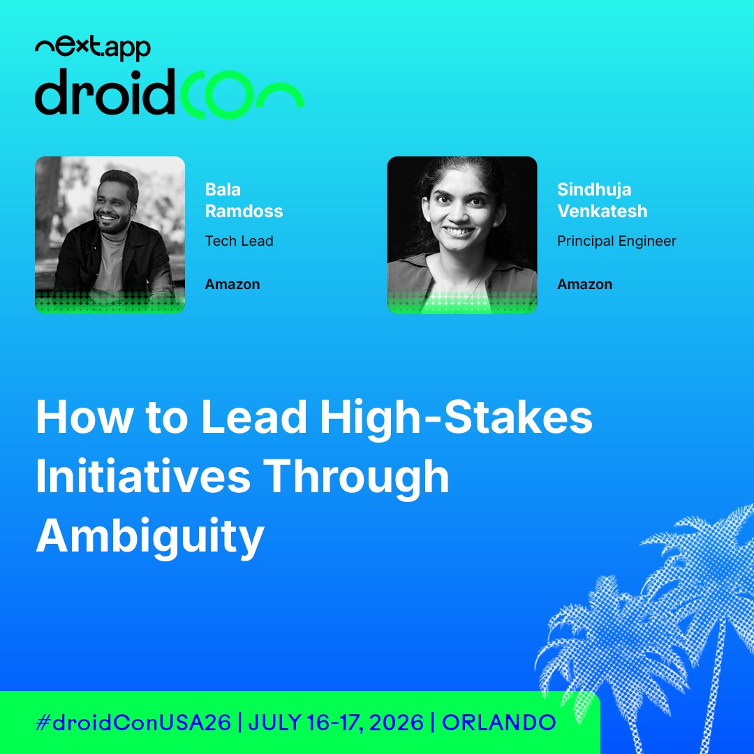 droidCon tweet media