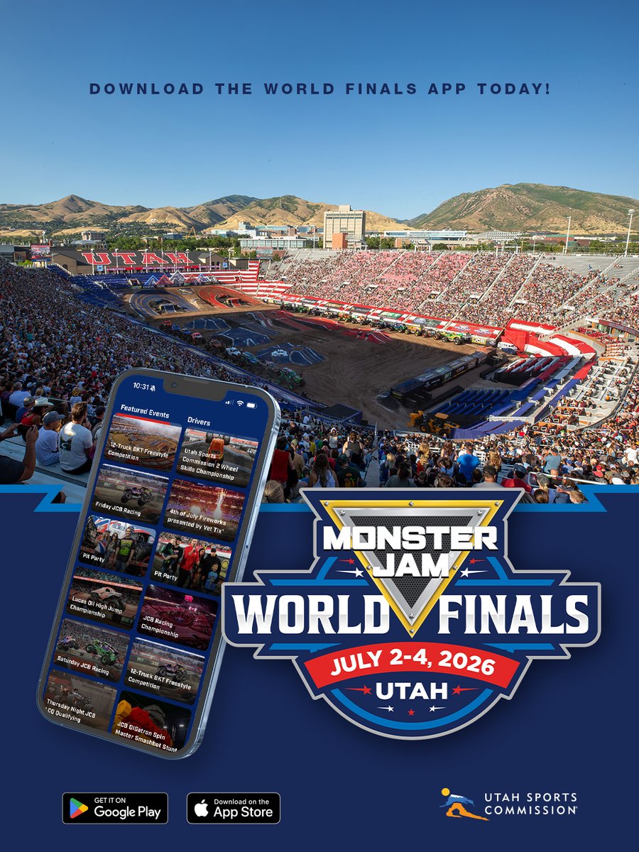 MonsterJam's tweet photo. Download the Monster Jam World Finals Fan Guide App for everything you need in one place:
πΊοΈ Maps | π Schedules | β FAQ | π€ Announcements
Itβs your must-have event companion!
π https://t.co/8eGjYqx0Y0
#MJWF #MonsterJam #FanGuideApp https://t.co/UUq75U10HC
