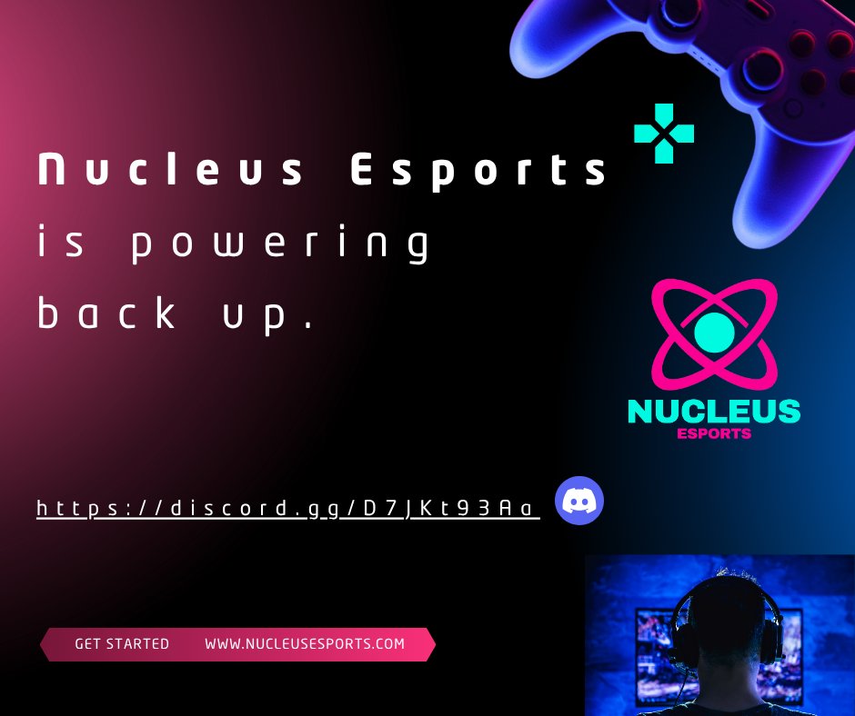EsportsNucleus's tweet photo. Nucleus Esports is back. Competitive gaming, real tournaments, and a community that shows up.
Big things coming this season. Want in early? Join us 👇
https://t.co/jxtcarSTmA
#Esports #GamingCommunity https://t.co/qYdk0qA8CF