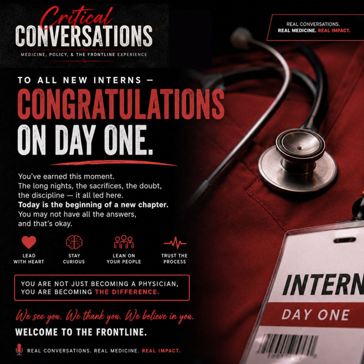 CritConvosEM's tweet photo. We watched Jazmin earn her MD, MPH, match into Emergency Medicine at Conemaugh, and help build Critical Conversations all in one year. 💪🏾👩🏾‍⚕️

(The hospital fanny pack and cat stroller agenda are still under review. 👀🤦🏽‍♀️)

We're so proud of you, and every intern starting today. ❤️ https://t.co/zsoZ8Bzuun