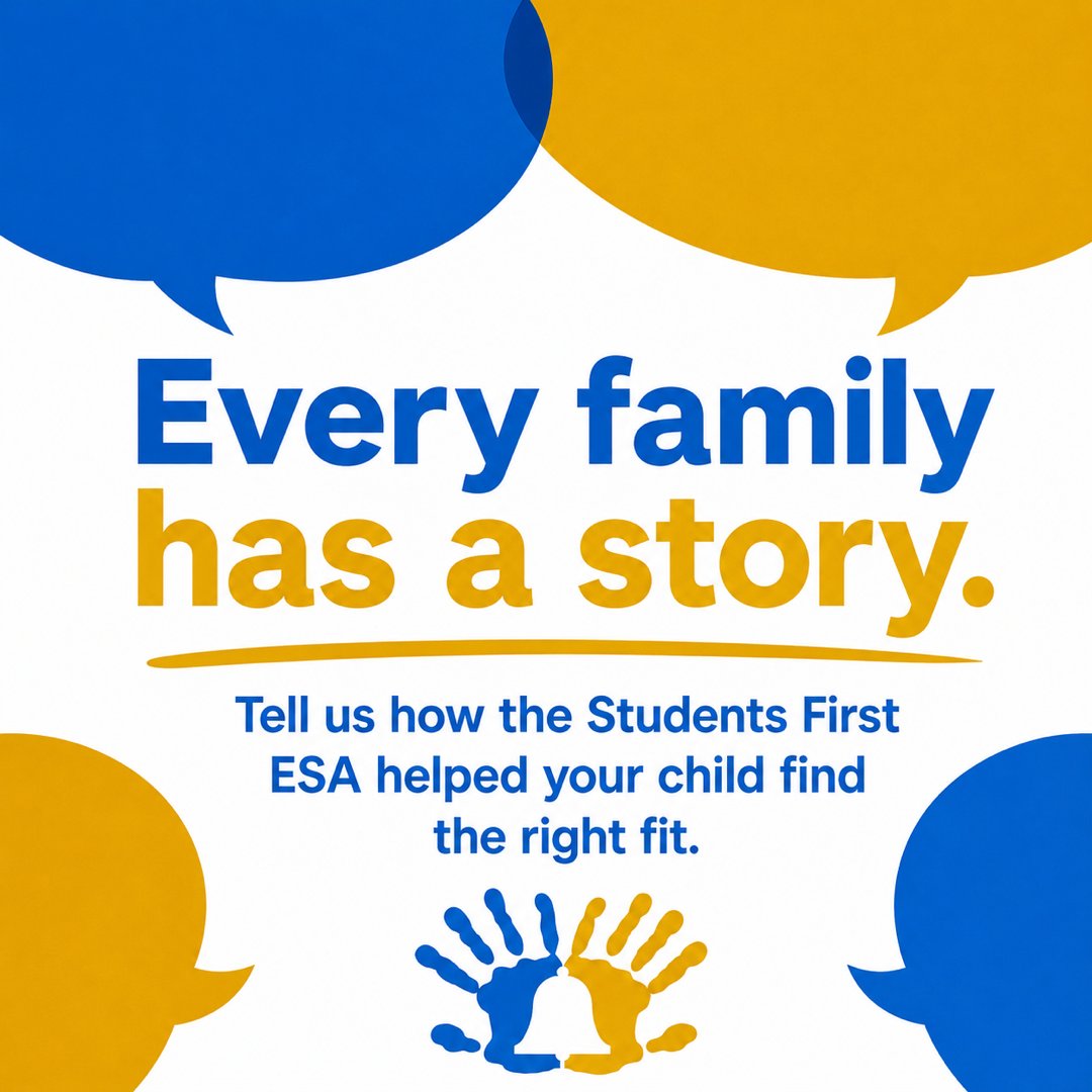 IowaACE's tweet photo. Your ESA story could encourage another Iowa family. Tell us how the Students First ESA helped your child find the right fit. #StudentsFirst #SchoolChoice https://t.co/rH9Q3jP6dz https://t.co/oEqmDC3Fib