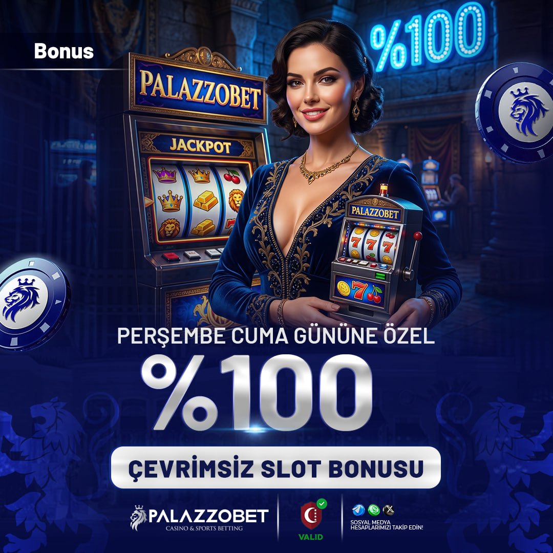 Palazzosocial1's tweet photo. ⭐️ Şansını ikiye katlamanın tam zamanı!

✨ Perşembe ve Cuma günlerine özel bu avantajı kaçırma.

⭐️ %100 Çevrimsiz Slot Bonusu ile oyun keyfini artır.

🖱 Fırsatları kaçırma, şimdi yerini al!

🤩Güncel Giriş https://t.co/hhHxbPLFPF

#perşembe #cuma #çevrimsiz https://t.co/G3rSgmTBzA