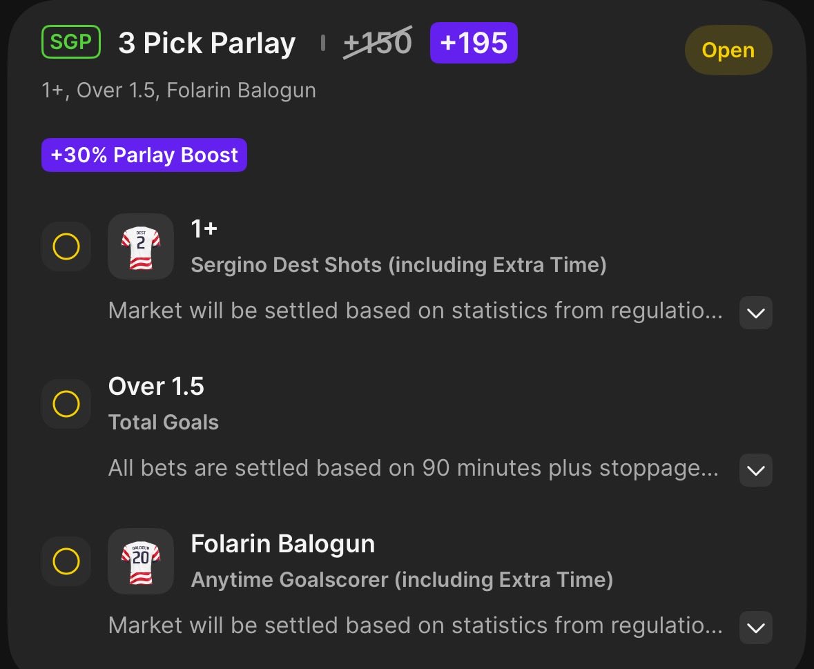 PickterBetting's tweet photo. #USMNT World Cup SGP⚽️

+195💰

Let’s keep rolling🤞🏽

#GamblingCommunity #WorldCup #Gambling𝕏 #Senegal #Belgium https://t.co/Nd4DU3XhlJ
