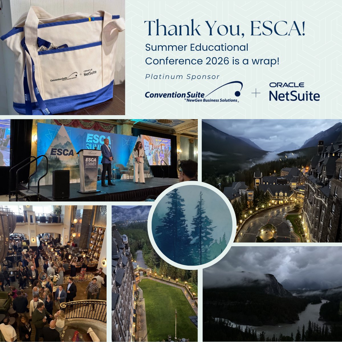 ConventionSuite's tweet photo. We enjoyed every moment of ESCA's Summer Educational Conference! To bring your event together, use #ConventionSuite, the #EventManagementSoftware platform that streamlines event services and more.
#ESCA #SEC26 #EventTechnology #TradeShows #EventProfessionals #PlatinumSponsor https://t.co/T27ii6IPaT