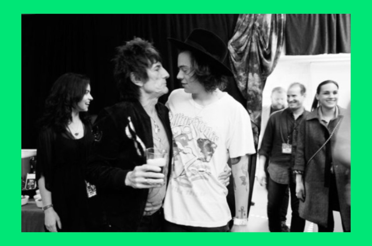 KStomska's tweet photo. 12 yrs ago today Harry met Ronnie Wood in Stockholm backstage at Stone gig 💚
#HarryStyles #ThrowBackWednesday #Memories #nostalgia https://t.co/Tets2eyPJw