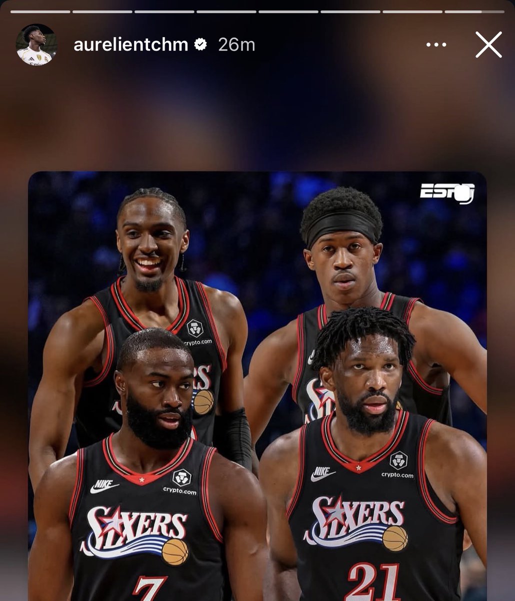 MadridXtra's tweet photo. 🏀 Tchouaméni: “We are back Philly fans.” https://t.co/46TMKKK5mb