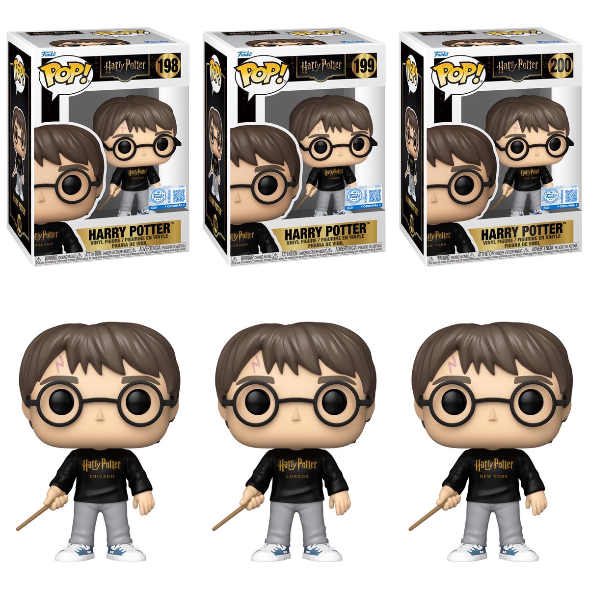 DisTrackers's tweet photo. First look at WB Shop exclusive Harry Potter (Chicago, London, &amp; New York Sweater) Pops!
.
#HarryPotter #WarnerBros #Funko #FunkoPop #Hogwarts https://t.co/ZQ4pMTPQff