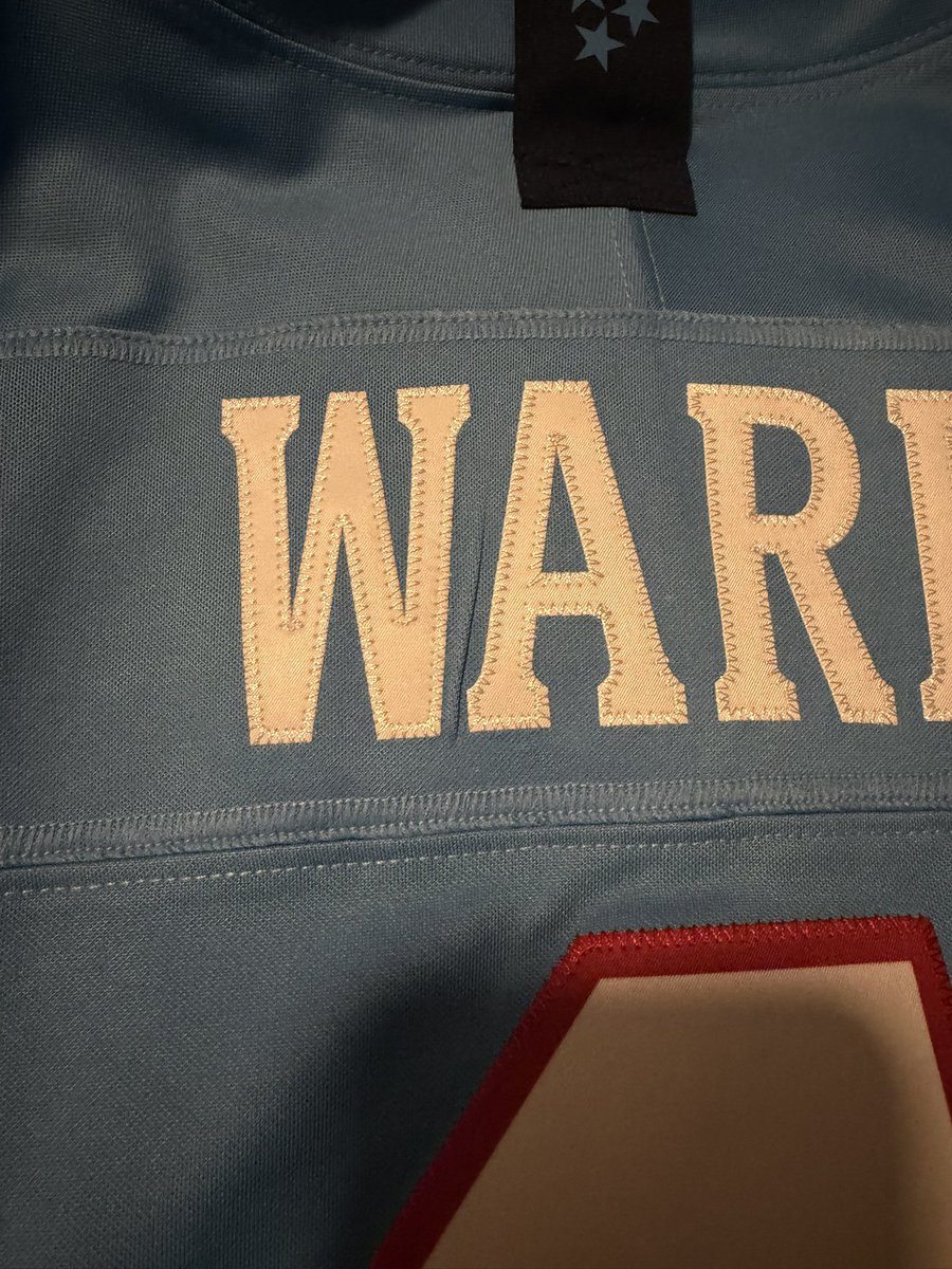 _PandaB_'s tweet photo. Waited forever for my Cam Ward jersey and there’s this hard crease between the W and A

Thanks @Fanatics https://t.co/lg9CgyRiwF