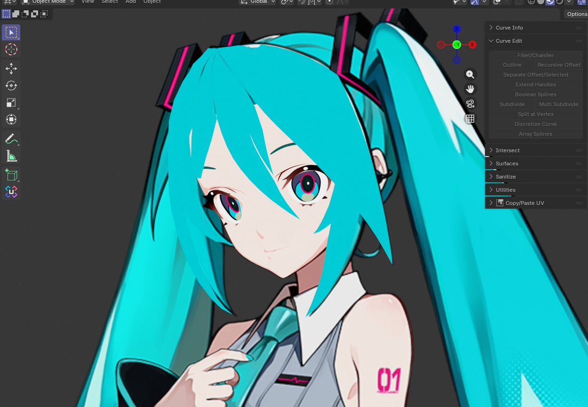 初音ミク #VOCALOID #blender