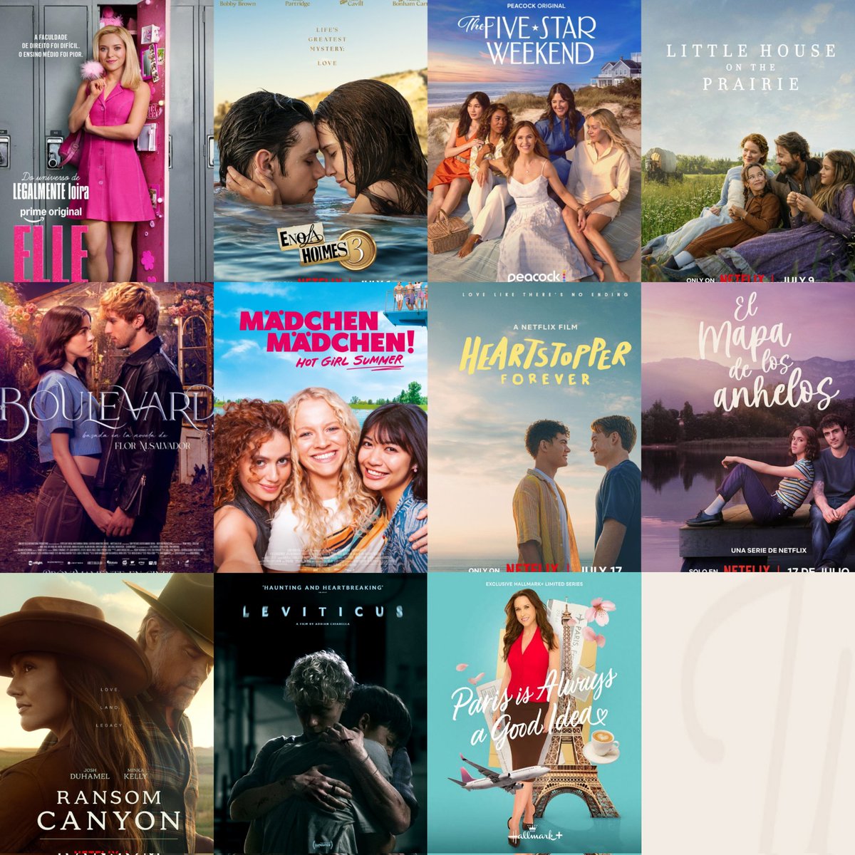 shipneide_'s tweet photo. 🍿Lançamentos digitais de julho: 

1: Elle (Prime)
1: Enola Holmes 3 (Netflix)
9: Five Star Weekend (Peacock)
9: Uma Casa na Pradaria 1T (Netflix)
10: Boulevard (Prime)
10: Hot Girl Summer (VOD)
17: Hearstopper Forever (Netflix)
17: O Mapa dos Desejos (Netflix)
21: Leviticus (VOD)
23: Ransom Canyon 2T (Netflix)
30: Paris is Always a Good Idea (Hallmark)