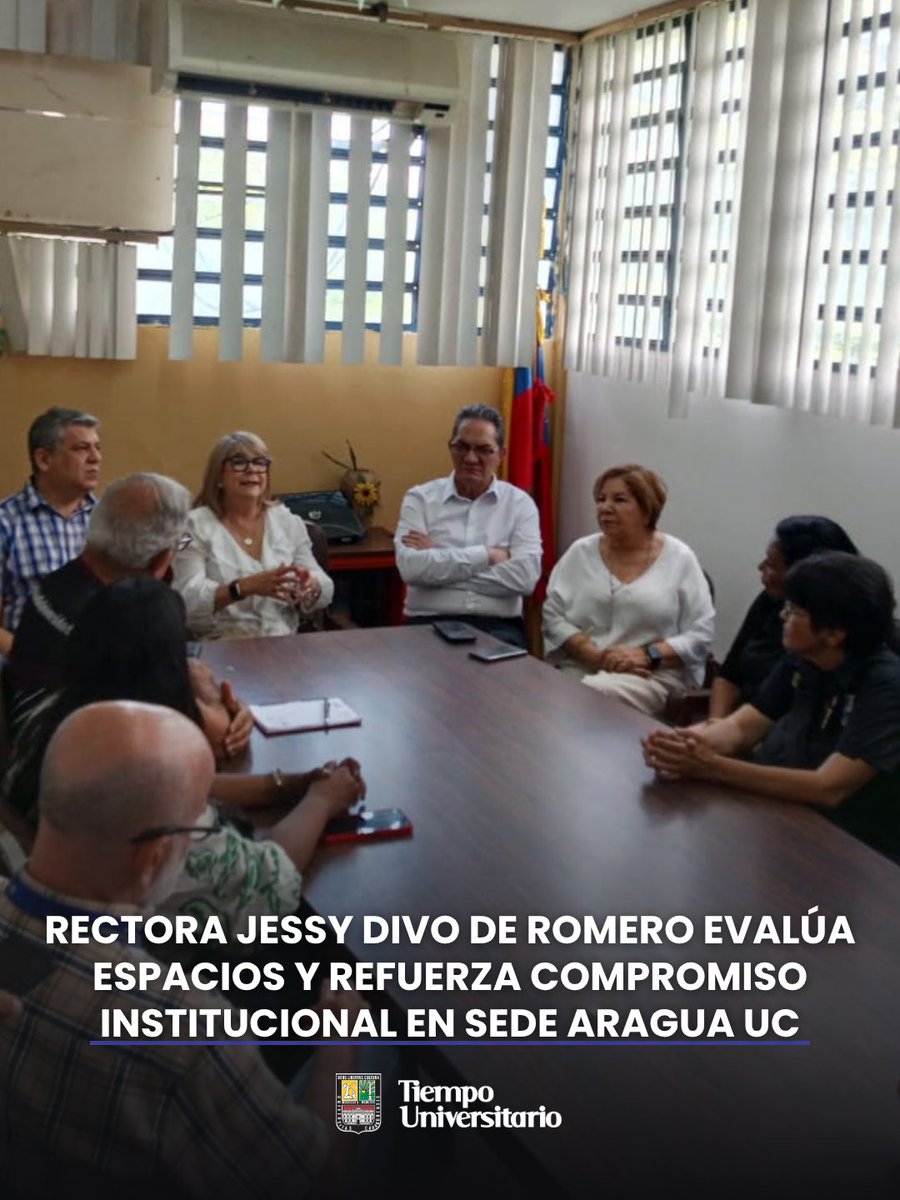 UCarabobo's tweet photo. #Noticias Rectora @jessydivo evalúa espacios y refuerza compromiso institucional en Sede Aragua @UCarabobo || Con capacitación para situaciones de riesgo y asistencia a la comunidad.

https://t.co/n5S0HeF6ZI https://t.co/k7P59bWyyr