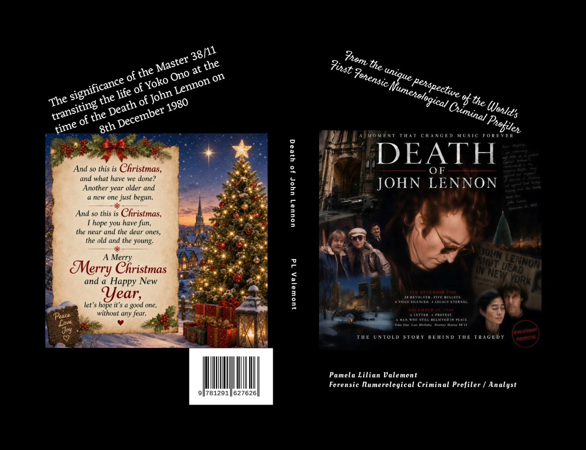 ValemontPl's tweet photo. New book coming OUT SOON. At the time of the death of John Lennon, 8th December 1980, I noted a host of remarkable numerological correlations on the chart of Yoko Ono, marrying up with the day of the assassination of her husband, John Winston Lennon, from the time of year he was shot five times in the back, in the Christmas season, a connection with his English heritage,  his receipt and return of the MBE from the Queen, even to the choice  of weapon by Mark Chapman and John Lennon's link to the 37th President of the United States, Richard Nixon, who wanted to deport this troublemaking arse out of the country, because of his agitation against the Vietnam War.  Nixon was deposed by Watergate on August 9, 1974. But I  believe the effect this had on the mind of deranged killer Mark Chapman was huge. It elevated Lennon's notoriety and fame in the USA, in his eyes. After Nixon left office, Lennon continued his fight to stay in the USA. It therefore made him a much bigger mark for a would be assassin who wanted fame and recognition for his hit. John Lennon officially won his four-year legal battle to stay in the United States on October 7, 1975, when a New York judge reversed his deportation order. Following this legal victory, he was officially issued his permanent residency Green Card on July 27, 1976. This is reflected on John's chart at the time of his death  four years later. I published those findings in  the numerology books I was publishing at the time. But now, at the suggestion of my son, who was not even born at the time John  was killed, I am now going to devote a book to the inclusion of that remarkable information I uncovered 46 years ago.  In this book  I will share with you that discovery.