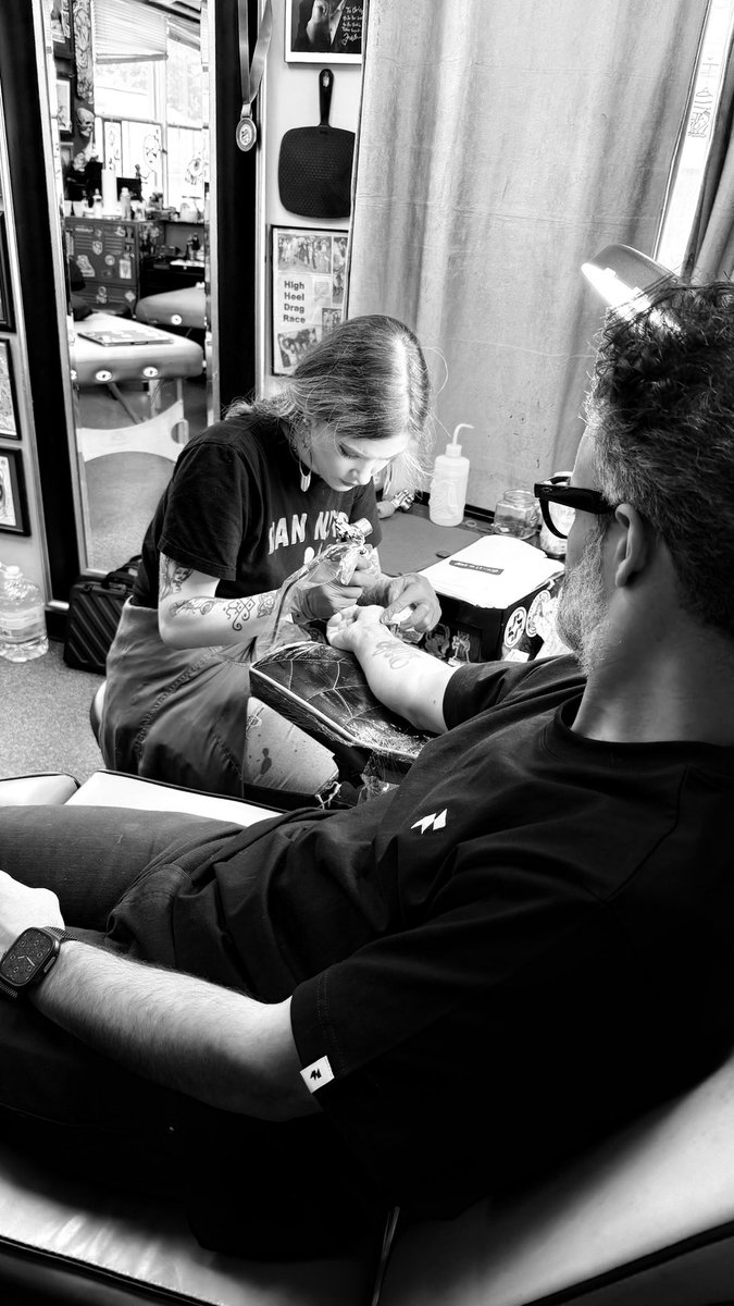 ifthis's tweet photo. Checking @NotebookLM during, making sure the math maths. 

Closing the loop, where it all started.

Also fun fact, this place in New Hope was where I got my first tattoo, the ambigram. https://t.co/itYuOk0U50