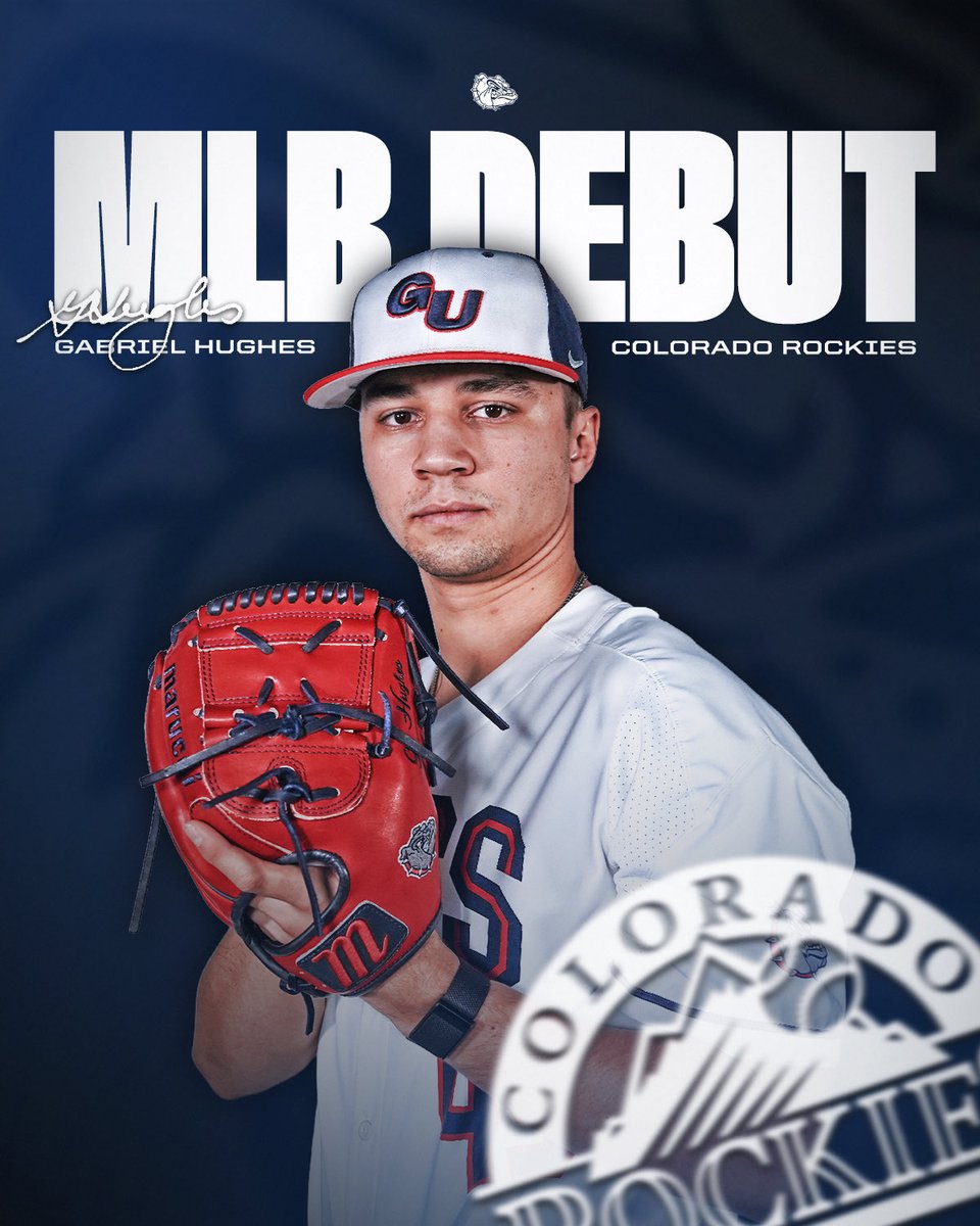 ZagBaseball's tweet photo. Congrats to Gabriel Hughes for getting called up to the big leagues by the @Rockies today! #GDTBAZ #ProZags https://t.co/ExeBXrsdBj