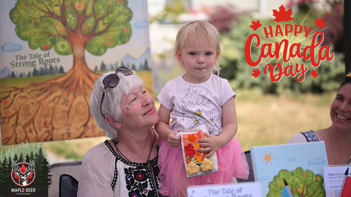 MapleDeerCanada's tweet photo. 🍁 Happy Canada Day! 🇨🇦

A grandmother's story. A Canadian granddaughter. 
One book about family, belonging, and the roots we carry wherever life takes us.

Happy Canada Day from Maple Deer! ❤️
#CanadaDay #ChildrensBooks #MapleDeerBooks https://t.co/gQ6IKYKHwa
