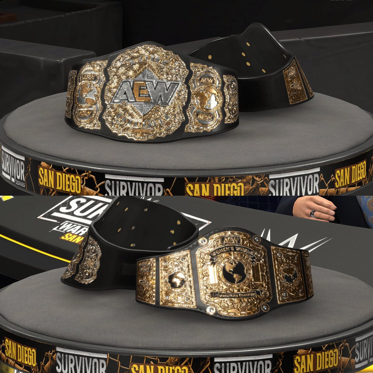 Sexybacon490's tweet photo. AEW Championship Set #1 Uploaded on CC #WWE2K26

Hashtag : Bacon9400 https://t.co/jGcZfIsGHc