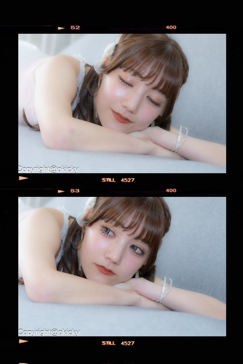 okicky's tweet photo. お久しぶりの撮影。
アイドルコーデ、So Cute😊😊でした👍
(その２)
@hibikiyomori 
@derlangertweet 
#コラージュ https://t.co/atZrcPJhbs