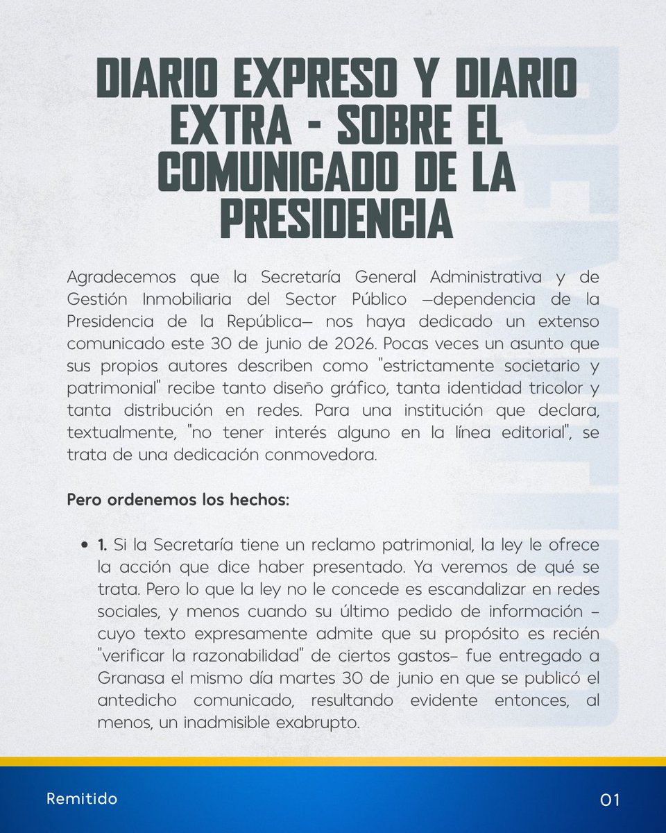 Expresoec's tweet photo. Remitido. https://t.co/UZbGJDNbc2