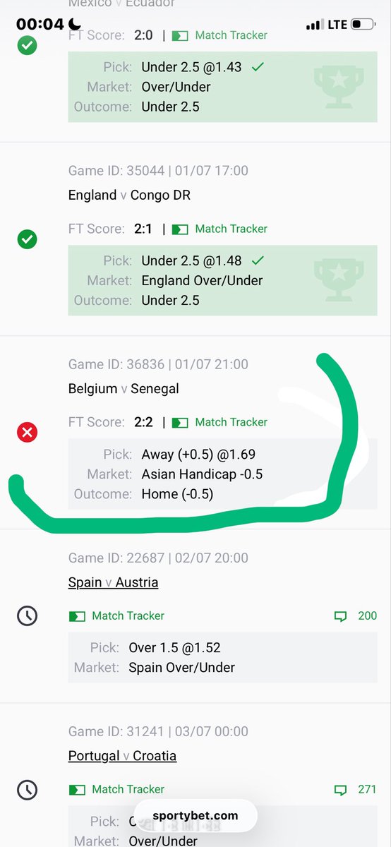 Farkesh14's tweet photo. @SportyBetNG I carry Senegal or draw and it has already been ticked 
Do the needful o https://t.co/r6QcS8BgPs