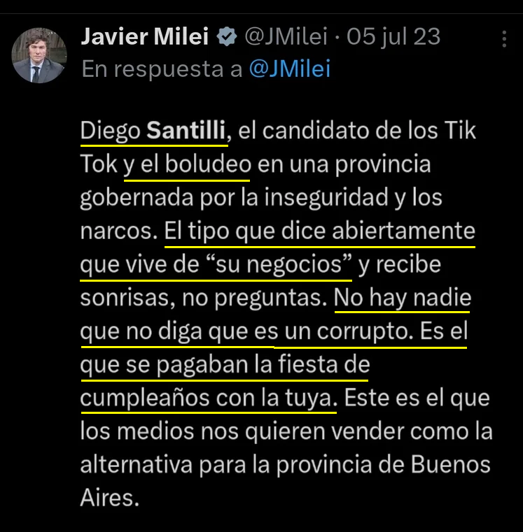 BlogHincha's tweet photo. . @JMilei PATÉTICA ESCENA! El #Jefe de la #Banda de #Saqueadores de la #Argentina LLAMA al #CHORRO @madorni y LO ABRAZA en la ASUNCIÓN de OTRO #LADRO SEGÚN SUS PROPIAS PALABRAS @diegosantilli
POBRE #Argentina CON ESTE #GobiernoDeMierda #GobiernoDeLadrones #GobiernoDeLaMentira https://t.co/HySu4I0qLe