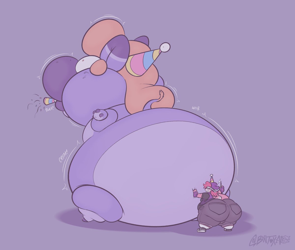 BunToxin's tweet photo. ((cw: uber inflation))
.
drew this for @/EnergyUnit birfday, so im playing pin the tail on the donk... https://t.co/IoIcdgAzmQ
