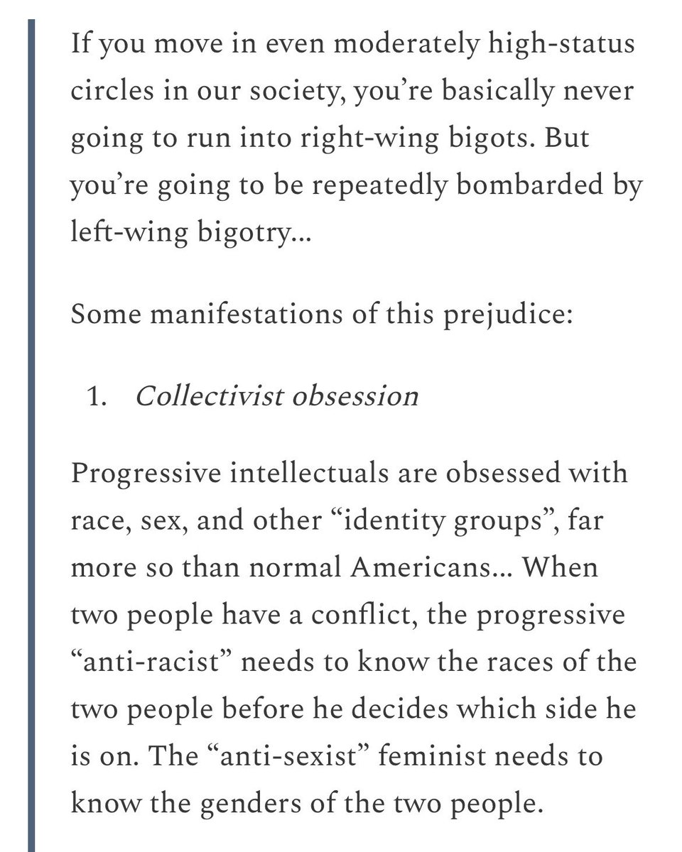 SteveStuWill's tweet photo. “When two people have a conflict, the progressive ‘anti-racist’ needs to know the races of the two people before he decides which side he is on. The ‘anti-sexist’ feminist needs to know the genders of the two people.”

https://t.co/KqIKst9Le5 https://t.co/aZXNkWKllP