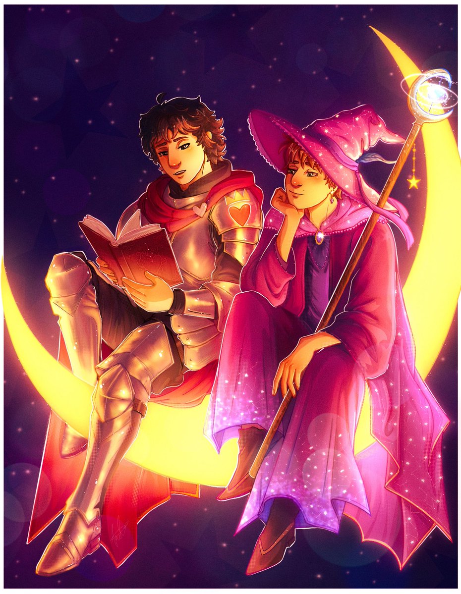 okarinaAna's tweet photo. #byler #bylerfanart #cleradin 

First time drawing Cleradin! 💜🌙 https://t.co/kO097FGr7h