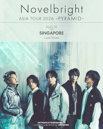 jpmusicRocks's tweet photo. Repromoting for announced event in List Of JPOP/JP Music Concert In Singapore 2026 as above

Novelbright (18 Aug, Capitol theater, Capacity:977)

#jpop
#singapore
#Novelbright譲 https://t.co/wy7KBRdRcU