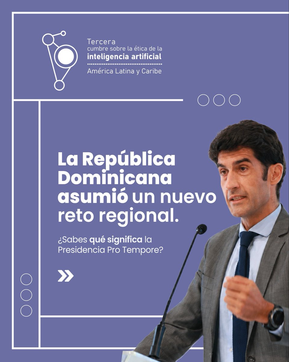 OGTICRDO's tweet photo. La transformación digital trasciende fronteras 🌎💻. 

Con la Presidencia Pro Tempore, la República Dominicana asume el compromiso de coordinar iniciativas que impulsen el desarrollo de Centroamérica y la región, donde la innovación y la tecnología son pilares fundamentales para construir un futuro más conectado e inclusivo.

Desde la OGTIC continuamos promoviendo un Estado más digital, eficiente e interoperable, impulsando la colaboración regional y fortaleciendo la conectividad, la innovación y la capacidad de respuesta de los gobiernos para atender las necesidades de la ciudadanía. 

Haz clic para ver la publicación completa y conocer más sobre este importante reto regional: https://t.co/qBdyZWSLH1

#ÉticaEnIA #TerceraCumbreRD #EdgarBatista