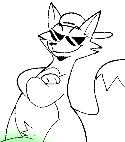 LewdSnail's tweet photo. radiation fox drawing https://t.co/PFtZa695UC