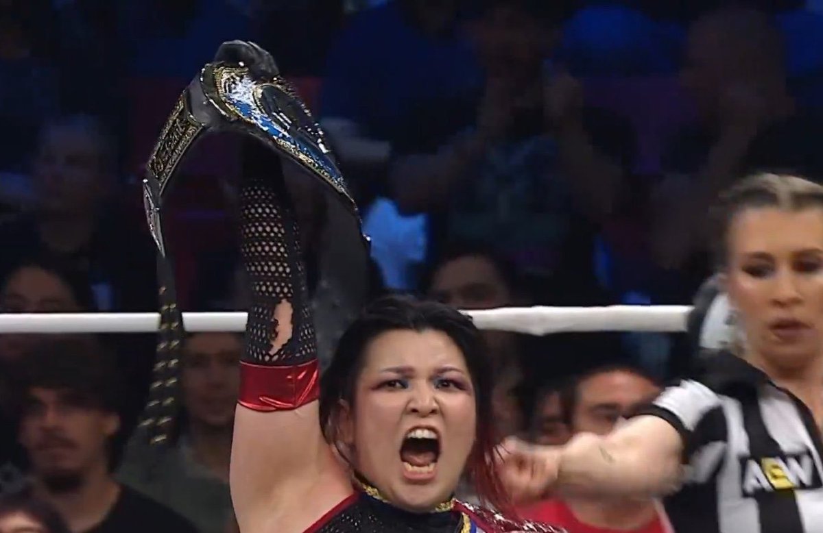 Ace109610's tweet photo. NEW TBS CHAMPION 
SHIDA RIGHTY DESERVES IT FOR AEW
#AEWDynamite https://t.co/Dgr69ahHfY